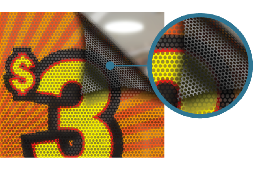 Adhesive Window - Perforated