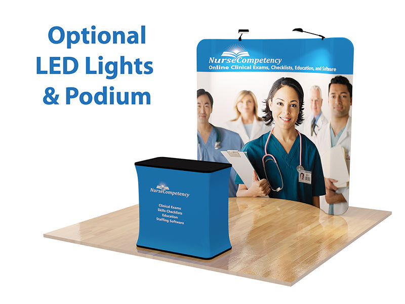 Custom Curve Tension Fabric Display