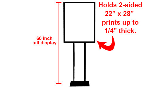 22" x 28" Poster Stand
